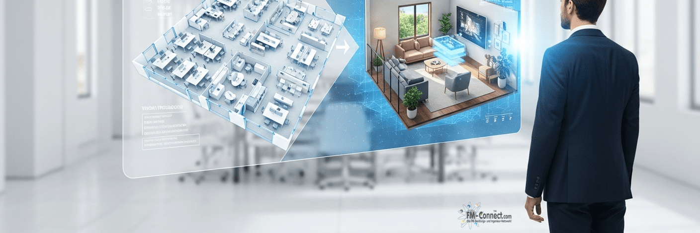 Hybrides Modell für flexible Arbeitsformen zwischen Büro und Homeoffice